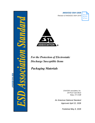 ANSI ESD S541 2026 cover page