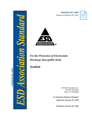 ANSI ESD S8.1 2025 Cover Page