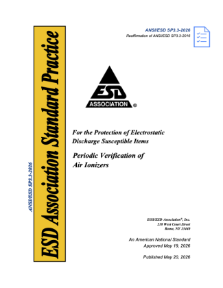 ANSI ESD SP3.3 2026 Cover Page