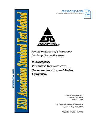 ANSI ESD STM4.1 2026 Cover Page