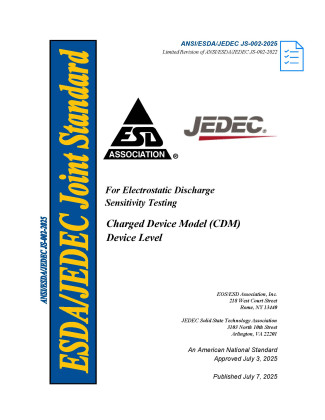 ANSI ESDA JEDEC JS 002 2025 Cover